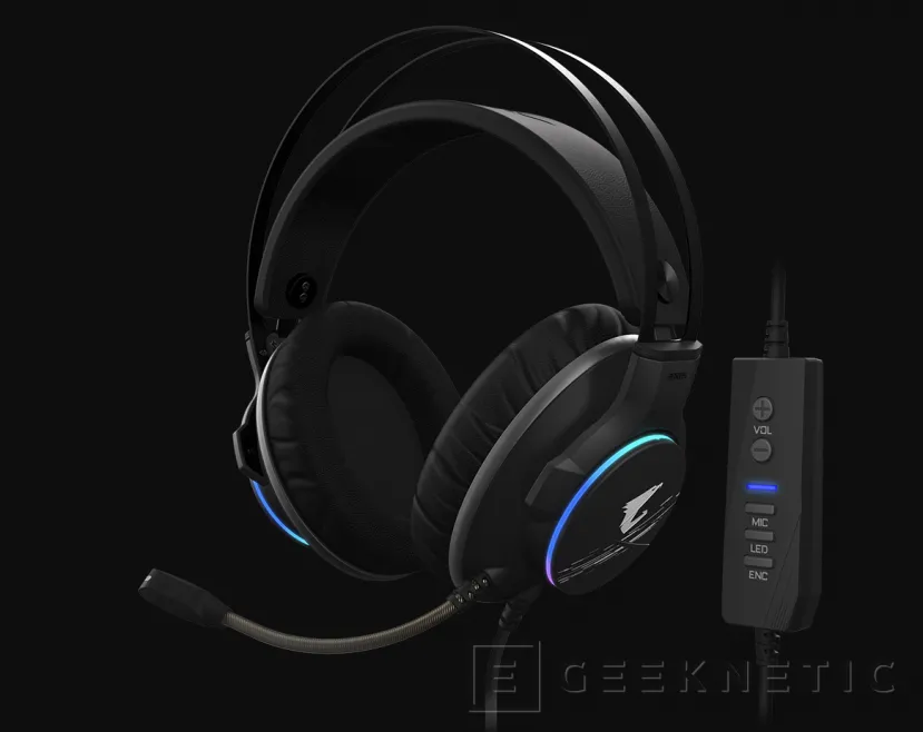 Geeknetic Sonido 7.1 virtual y drivers de 50 mm en los nuevos auriculares gaming Aorus H1 de Gigabyte 2