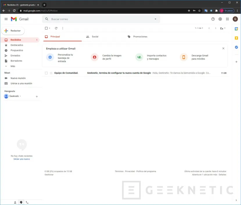 Geeknetic Cómo crear una cuenta de Gmail 9