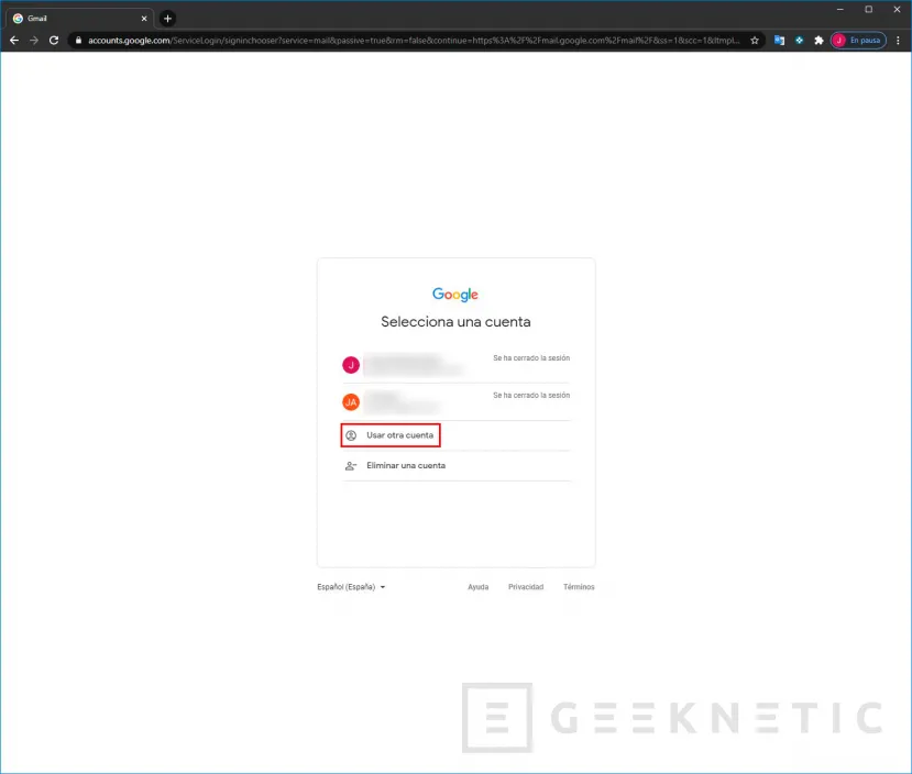 Geeknetic Cómo crear una cuenta de Gmail 3