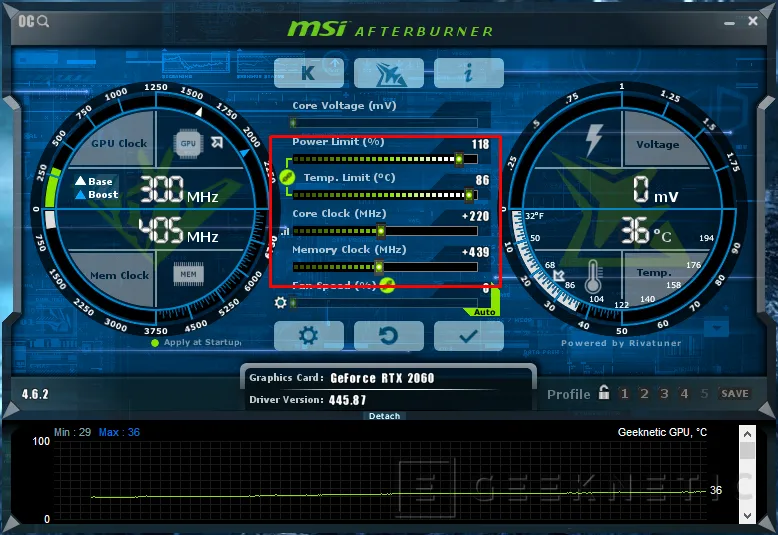 Geeknetic MSI Afterburner: TODOS los Secretos para Exprimir tu Tarjeta Gráfica 3