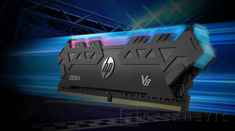 Geeknetic HP lanza sus primeros kits de memoria DDR4 V8 RGB con velocidades de hasta 3.600 MHz 3