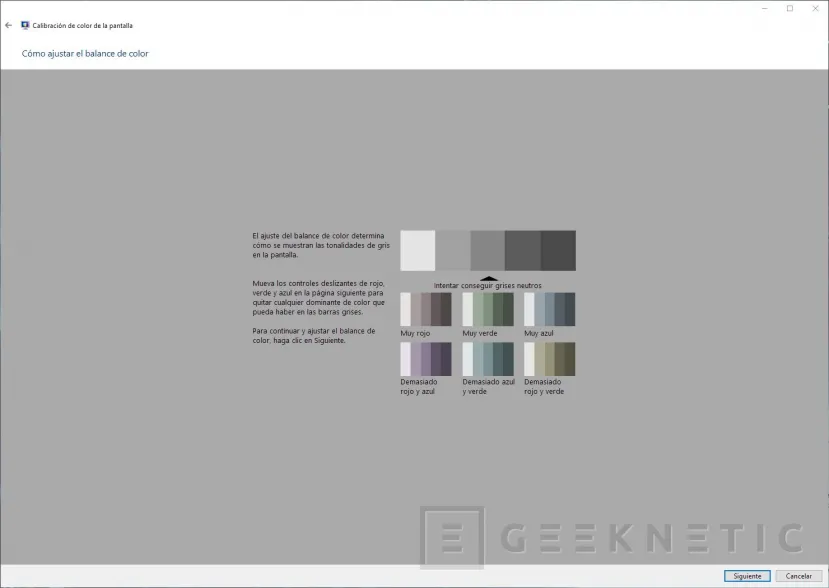Geeknetic Cómo calibrar la pantalla en Windows 10 15