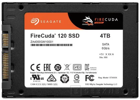 Geeknetic Nuevos SSD SATA &quot;Gaming&quot; Seagate FireCuda 120 2