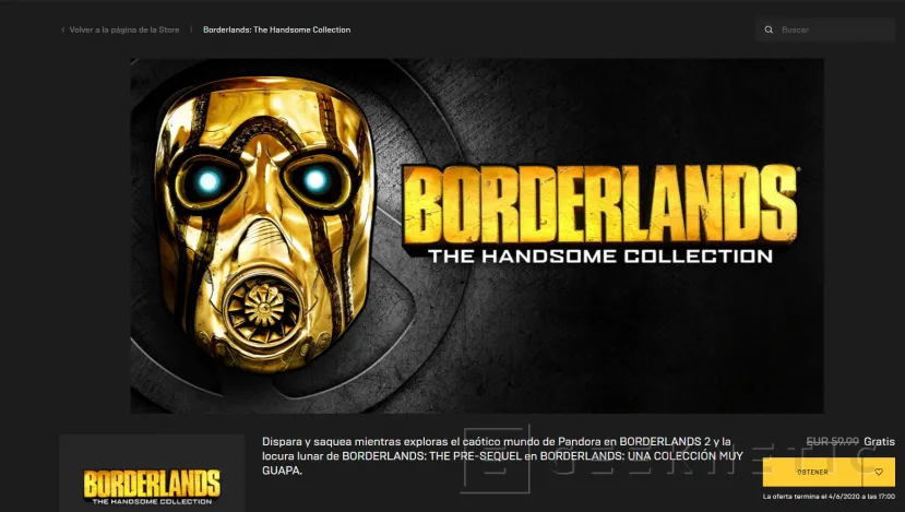 Geeknetic Borderlands: The Handsome Collection se puede obtener de forma gratuita en Epic Games 1
