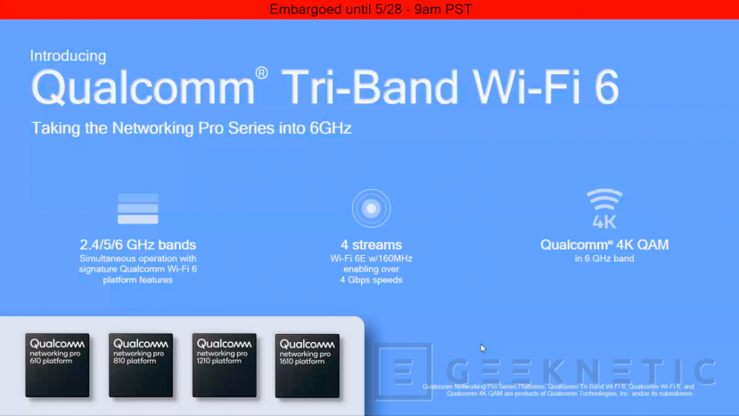Geeknetic La segunda generación de las Qualcomm Networking Pro Series Platforms promete conectividad WiFi 6E de hasta 10.8Gbps 2