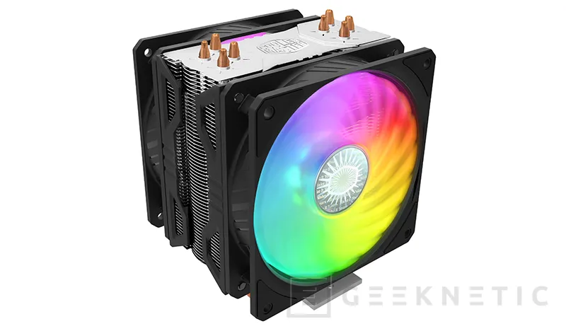 Geeknetic Cooler Master actualiza su disipador Hyper 212 añadiendo dos ventiladores ARGB 1