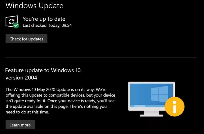 Geeknetic Microsoft retrasa el lanzamiento de Windows 10 May 2020 Update para la mayoría de dispositivos 1