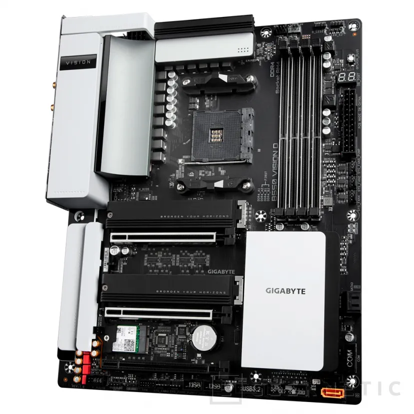 Geeknetic La placa Gigabyte B550 Vision D para procesadores AMD integra un controlador Intel Titan Ridge con conectividad Thunderbolt 3.0 1
