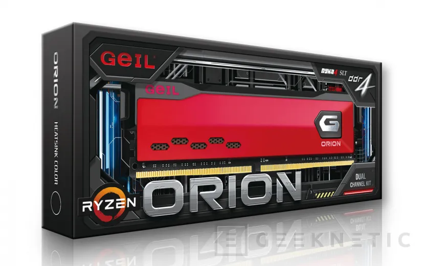 Geeknetic Nuevos módulos de memoria DDR4 GeIL Orion con hasta 4.000 MHz y certificados para AMD Ryzen 1