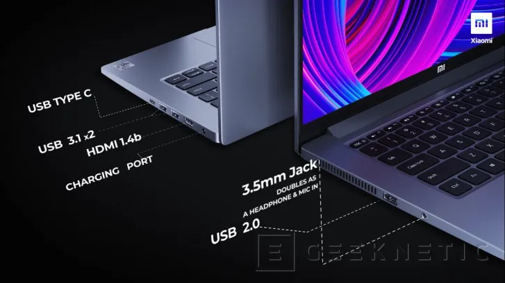 Geeknetic Llegan los Xiaomi Mi NoteBook 14 con precios que parten de 500 Euros con procesadores Intel Core 10ª Gen 2