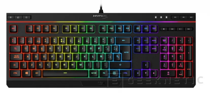 Geeknetic HyperX entra en el mercado español de teclados gaming con su Alloy Core RGB 1