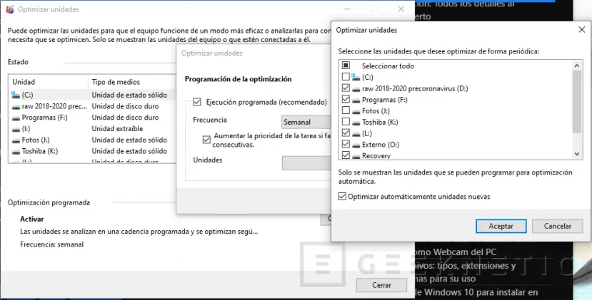 Geeknetic Un bug en Windows 10 está desfragmentando las unidades de forma incorrecta a diario 1
