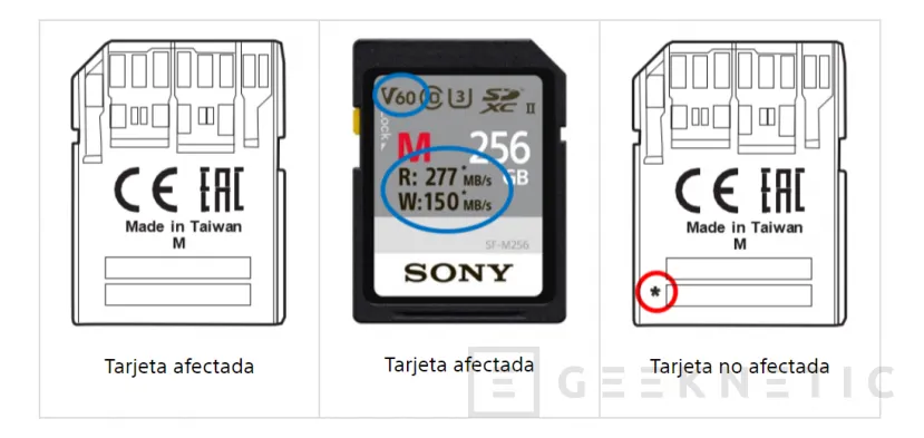 Geeknetic Las tarjetas SD Sony TOUGH están sufriendo de problemas de corrupción de vídeo 1