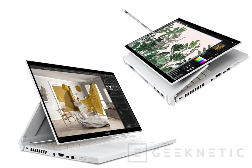 Geeknetic Acer ConceptD 3 Ezel: nuevo portátil de pantalla giratoria que se convierte en tablet para diseñadores y dibujantes 1