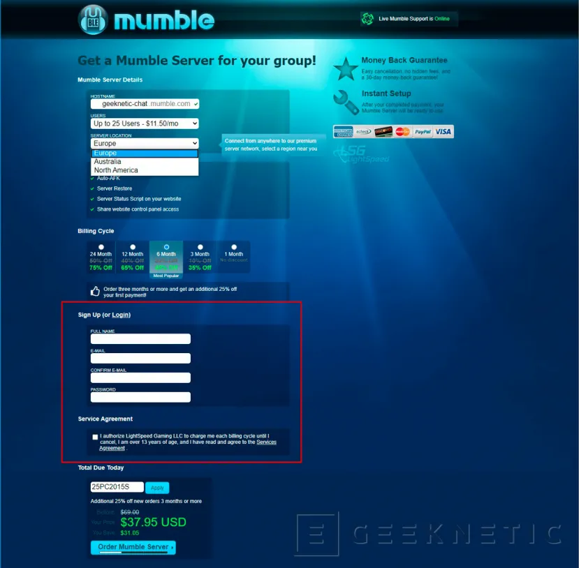 Geeknetic Cómo crear un servidor de Mumble 8