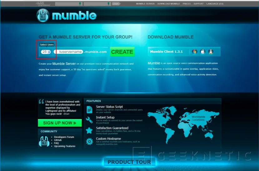 Geeknetic Cómo crear un servidor de Mumble 3
