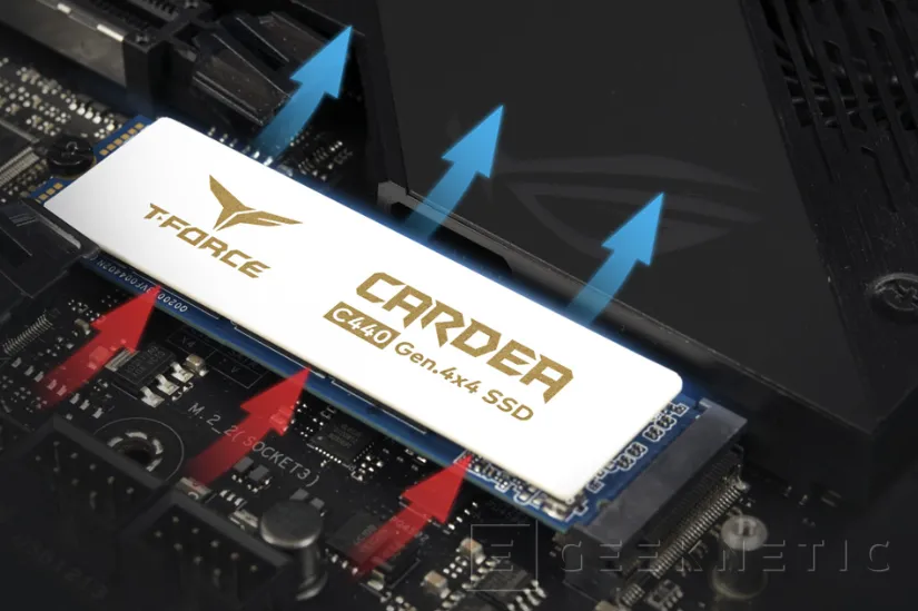 Geeknetic Los SSD PCIe 4.0 TeamGroup T-Force Cardea C440 ofrecen  disipador de aleación cerámica 5.000 MB/s 2