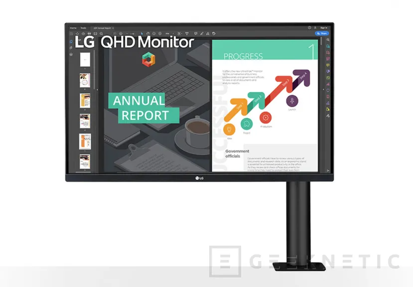 Geeknetic Resolución QHD y libertad de movimiento e inclinación en el nuevo monitor IPS LG Ergo 27QN880-B 1