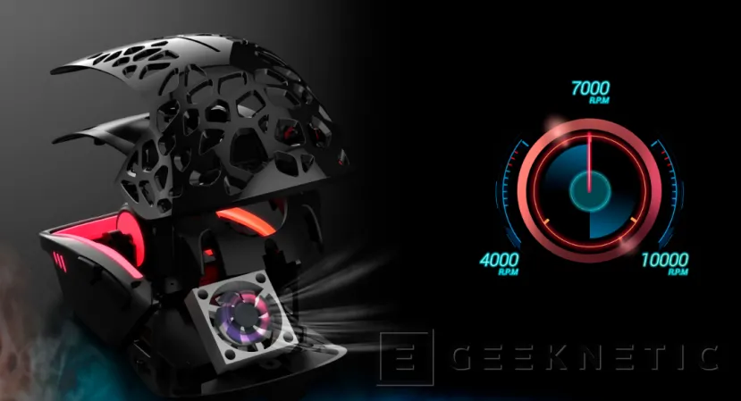 Geeknetic Zephyr quiere convertir en una realidad un ratón con un ventilador integrado de hasta 10000 RPM 2