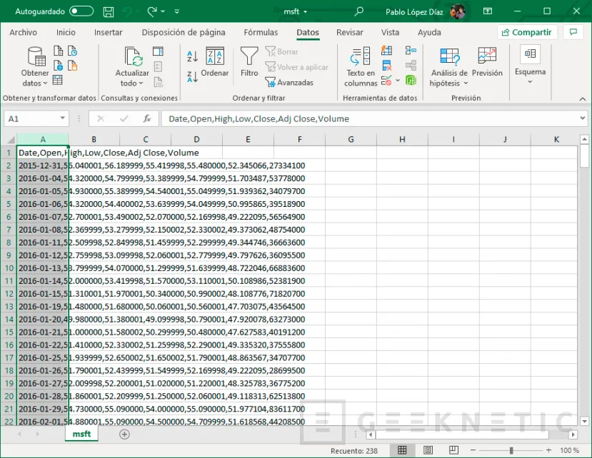 Geeknetic Cómo convertir archivos CSV a Excel 2