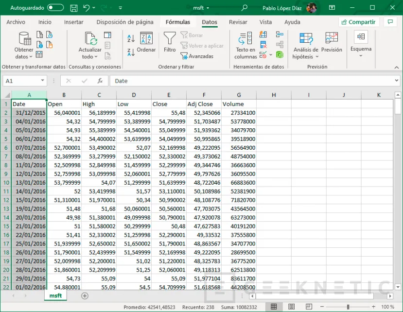 Geeknetic Cómo convertir archivos CSV a Excel 7
