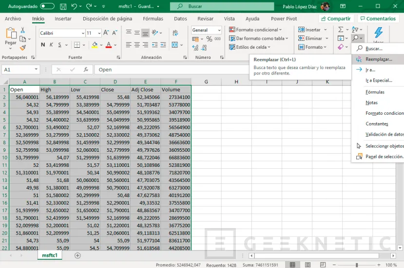 Geeknetic Cómo convertir archivos Excel a CSV 5