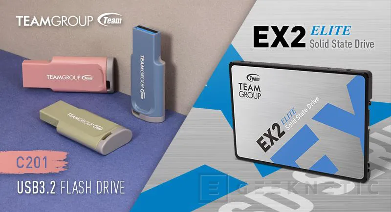 Geeknetic TeamGroup lanza los SSDs SATA EX2 y los pendrives 3.0 C201 Impression 1