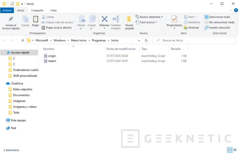 Geeknetic Tecla Shift: Cómo personalizar los comandos en Windows 10 13