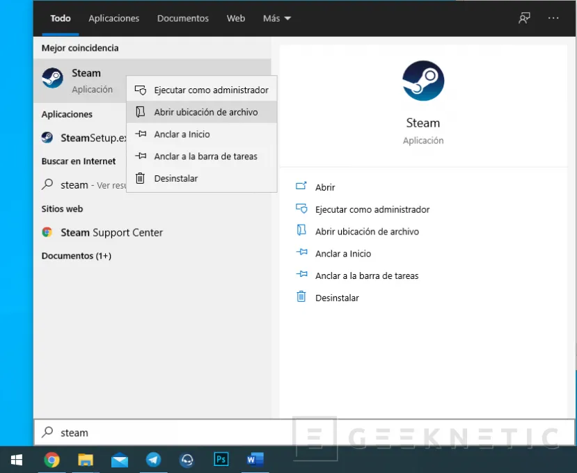 Geeknetic Tecla Shift: Cómo personalizar los comandos en Windows 10 1