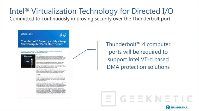 Geeknetic Intel presenta Thunderbolt 4 con una mayor estandarización y seguridad 4