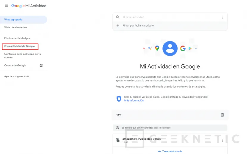 Geeknetic Cómo desactivar el Historial de ubicaciones de Google 3