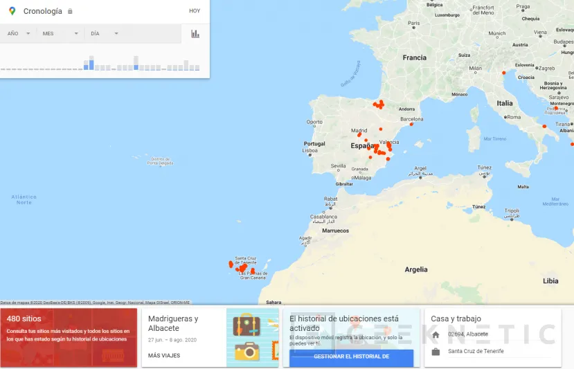 Geeknetic Cómo desactivar el Historial de ubicaciones de Google 6