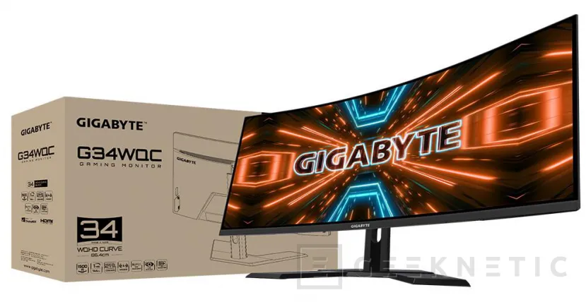 Geeknetic El monitor gaming Gigabyte G34WQC viene en formato 21:9 con 34&quot; y resolución 1440p con 144 Hz y HDR400 2