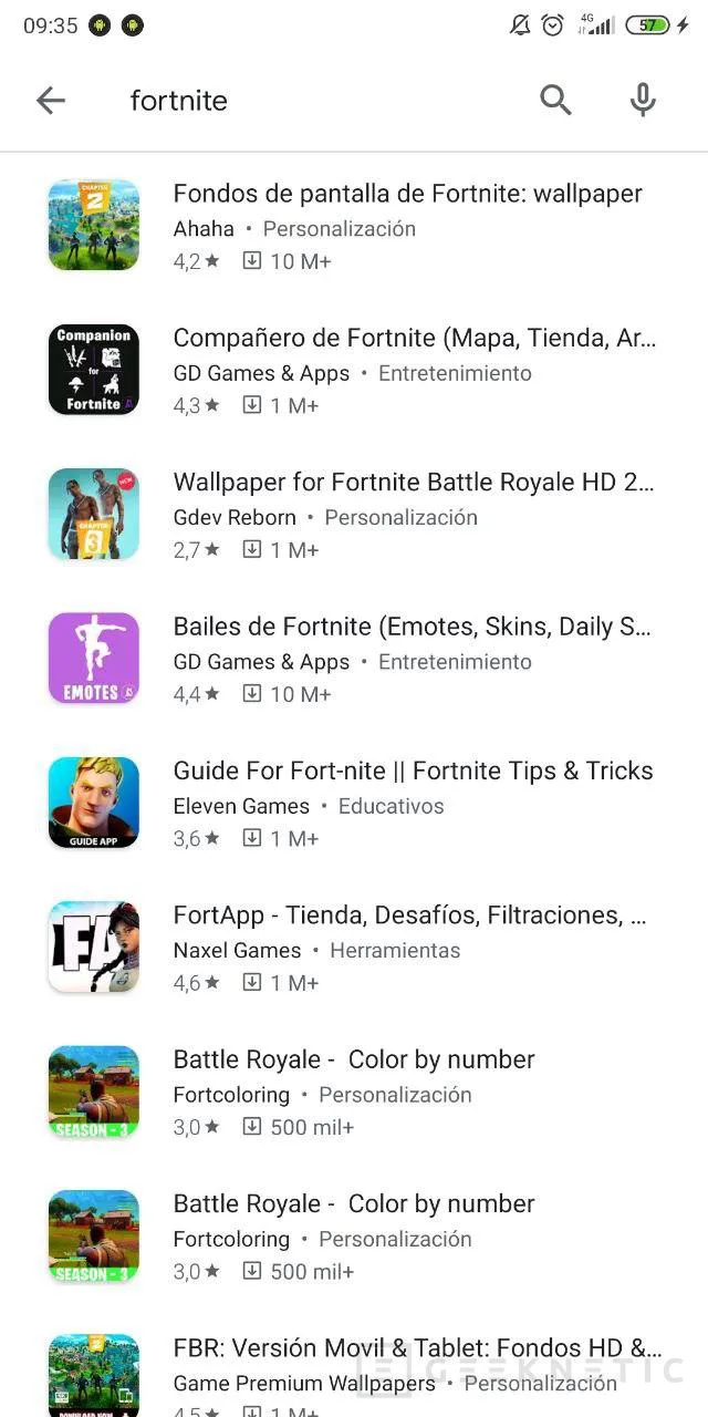 Geeknetic Google retira Fortnite por no cumplir con los términos de la Play Store 2