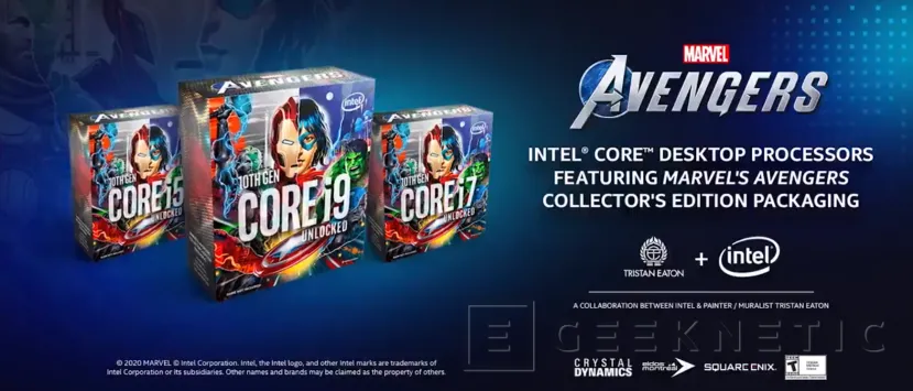 Geeknetic Intel lanza una edición especial de sus procesadores Core de décima generación con temática de Los Vengadores 1