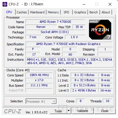 Geeknetic Nuevo record de velocidad DDR4: 6.666 MHz junto a un procesador AMD Ryzen 4700GE 2