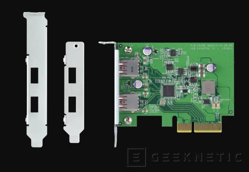 Geeknetic QNAP anuncia la tarjeta PCIe QXP-10G2U3A con dos puertos USB 3.1 de 10 Gbps 2