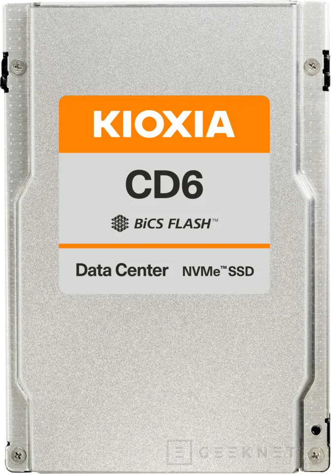 Geeknetic Kioxia anuncia los SSDs CD6 para servidores y centros de datos; formato 2.5&quot; y PCIe 4.0 con encriptación 2