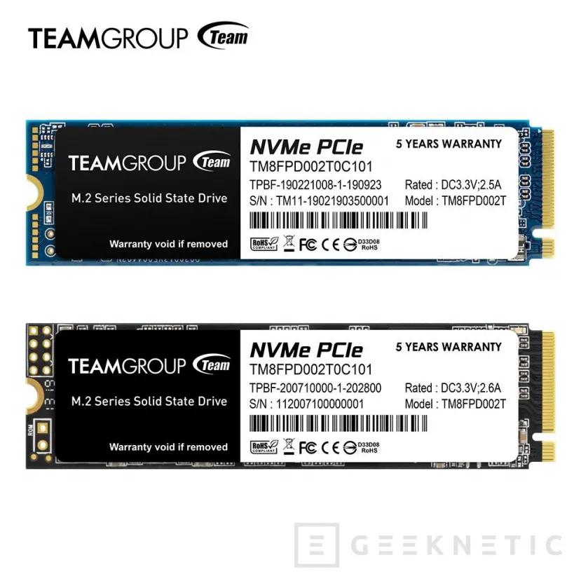 Geeknetic TeamGroup amplía su catálogo de SSDs con tres nuevas familias, las MP33 Pro, CX1 y CX2 2