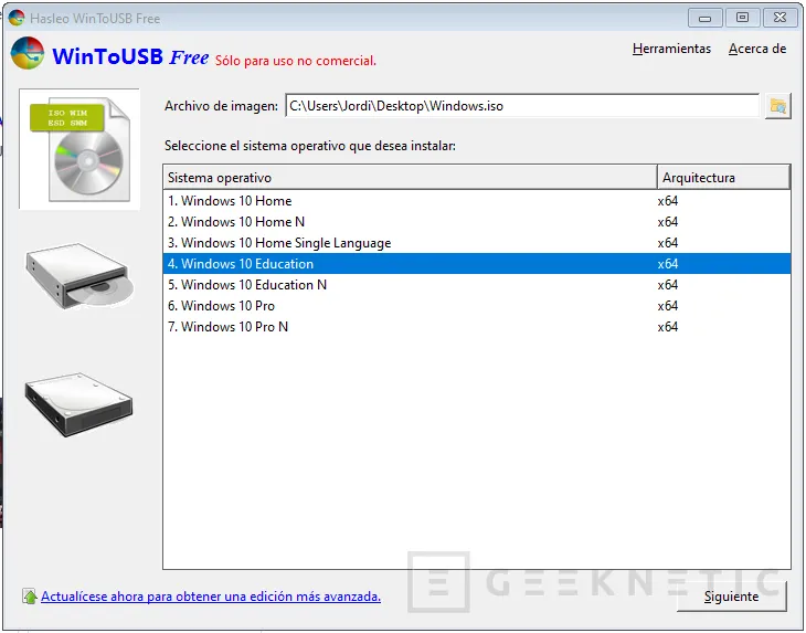 Geeknetic Cómo arrancar Windows 10 desde una unidad USB 10