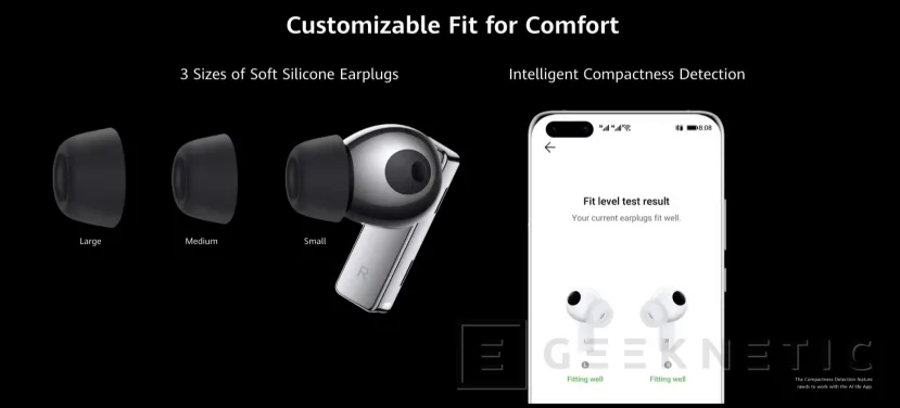 Geeknetic Huawei presenta los nuevos FreeBuds Pro con ANC de doble micrófono y ecualización de presión 3