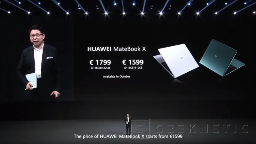 Geeknetic Huawei anuncia el nuevo MateBook X con CPUs  Intel Core de décima generación y un peso de 1Kg 5