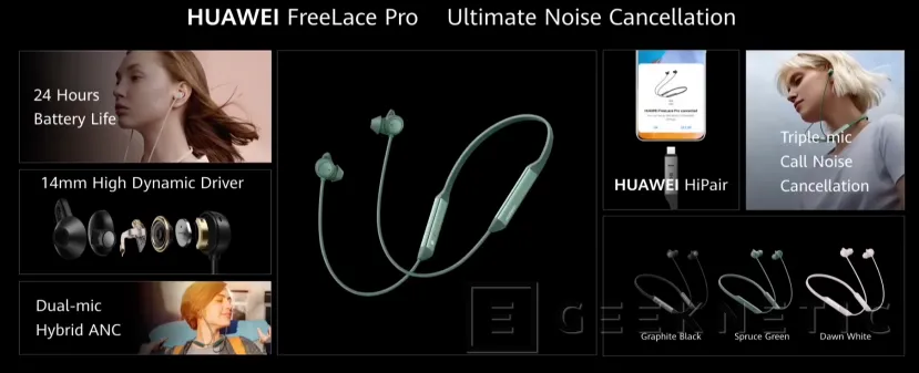 Geeknetic Huawei presenta los nuevos FreeBuds Pro con ANC de doble micrófono y ecualización de presión 5