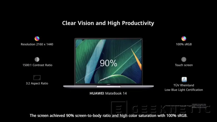 Geeknetic El nuevo Huawei MateBook 14 integra CPUs AMD Ryzen y pantalla 3:2 para mayor productividad 1