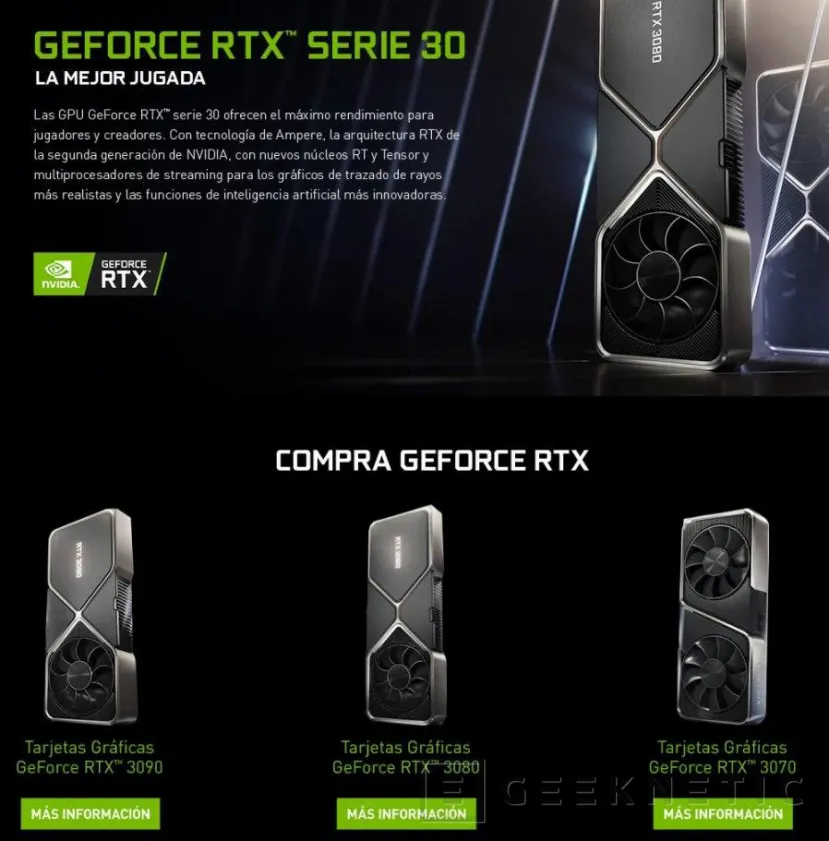 Geeknetic Las tarjetas NVIDIA GeForce RTX 3080 saldrán a la venta hoy a las 15:00 horas 1