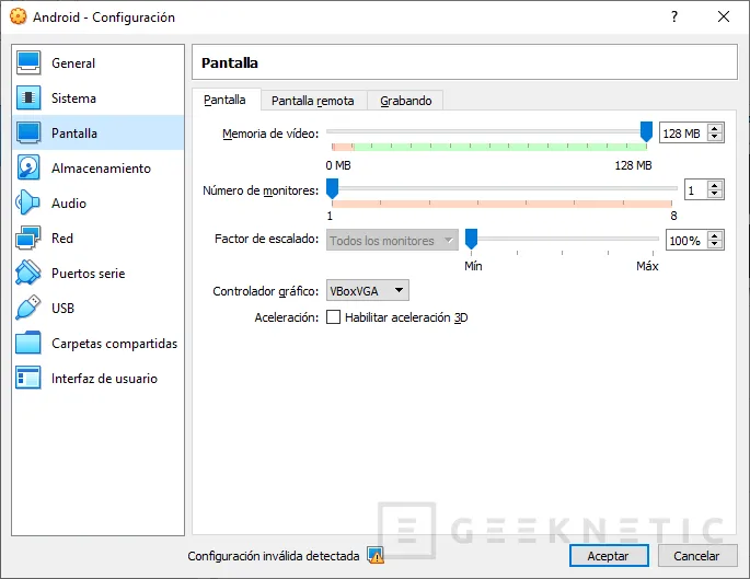 Geeknetic Cómo instalar Android en tu PC con VirtualBox 9