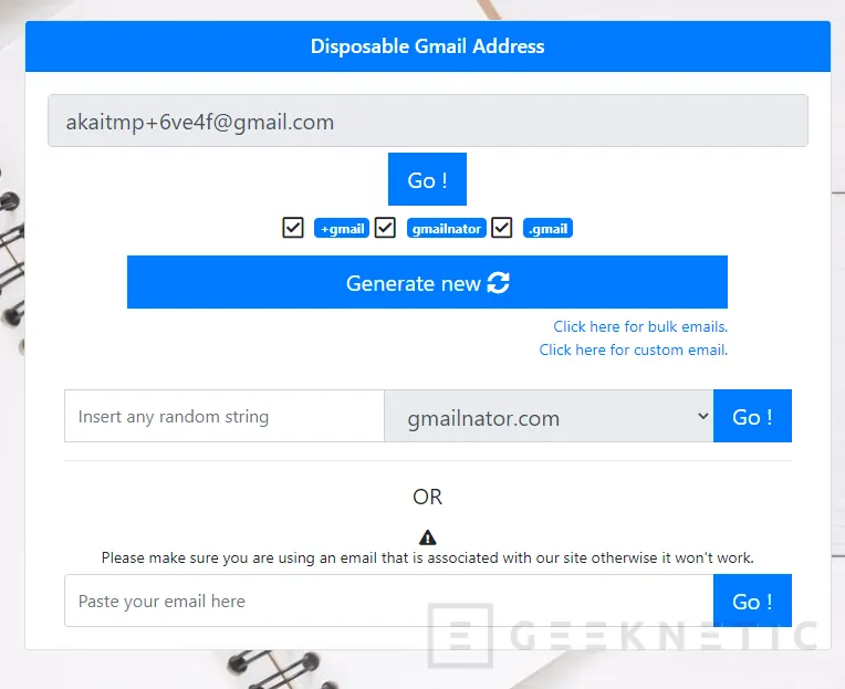 Geeknetic Gmailnator: Cómo crear cuentas de e-mail temporales 15