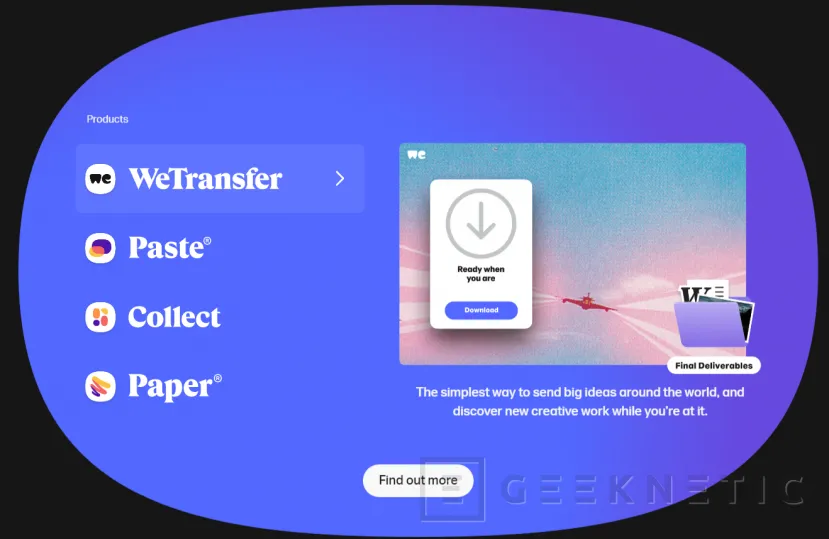 WeTransfer: Aprende a archivos grandes -
