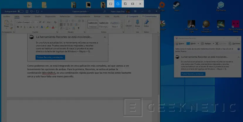 Geeknetic Cómo hacer captura de pantalla en Windows 10 8