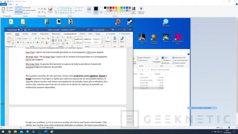 Geeknetic Cómo hacer captura de pantalla en Windows 10 4